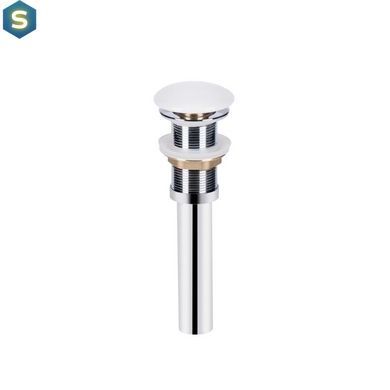 Умывальник Qtap Owl накладной круглый 400х400х155 мм White + донный клапан PU02, Белый