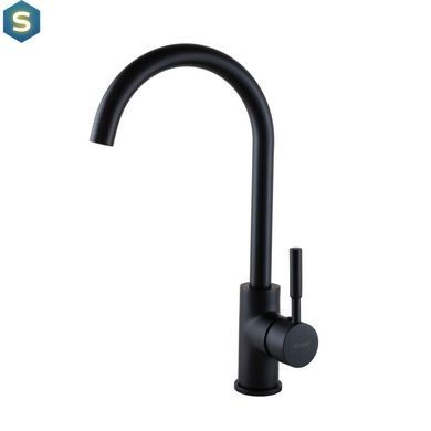 Смеситель для кухни Globus Lux Lazer GLLR-0203S-10-BB, Черный матовый