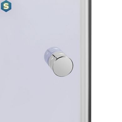 Душова кабіна Lidz Wawel SC90x90.SAT.LOW.GR, скло тоноване 4 мм без піддона, Хром матовий, Універсальна, тонованний