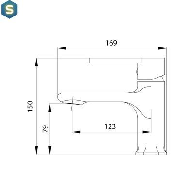 Змішувач для умивальника Qtap Taurus QTTAU270CRM45659 Chrome, Хром