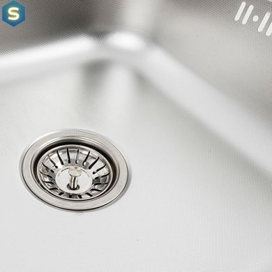 Кухонная мойка из нержавеющей стали Valeso 8060 L декор (0,7/160 мм), Decor