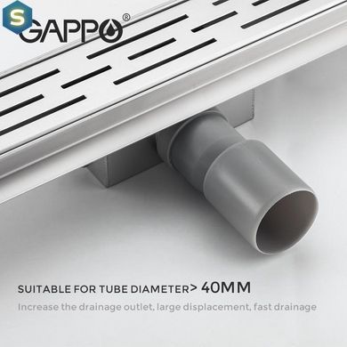 Душевой канал Gappo G88007-1, 70х800 мм, нержавеющая сталь