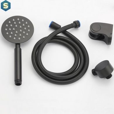 Душевая система скрытого монтажа Yoka Studio 30 black + BOX BP.STUDIO 30 BLK, Черный матовый