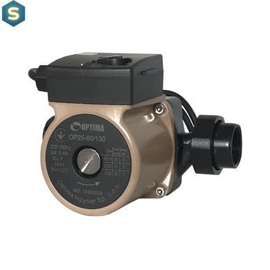 Насос циркуляційний Optima OP25-60 130мм + гайки, + кабель з вилкою