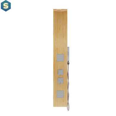 Душевая панель Corsan Basti bamboo хром B002MCH, Дуб