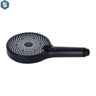 Душова система універсальна Qtap Slavonice на три споживача (з виливом) QTSLA111BLM45906 Black matt, Черный матовый
