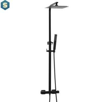 Душова система Yoka Gira 25 Black з термостатом BP.GIRA-THERM-25-BLK, Черный матовый