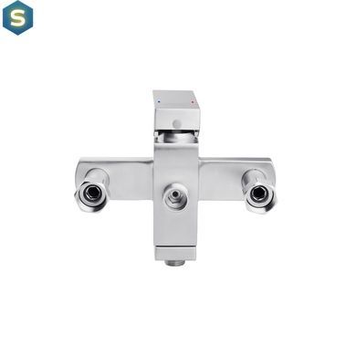 Душевая система Kroner KRP Edelstahl Kubus - ESG063 CV022978, Хром матовый