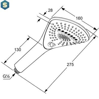 Ручной душ Kludi Fizz 6770005-00, Хром