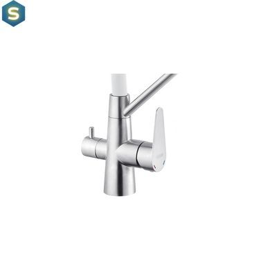 Змішувач для кухні з підключенням до фільтру Kroner KRP Edelstahl Klassisch - ESG03817WHI CV027938, Нержавіюча сталь