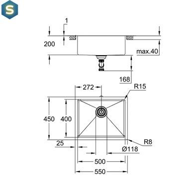 Кухонная мойка Grohe Sink K700U 31574SD1