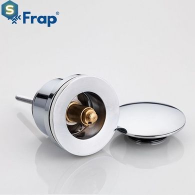 Донний клапан Frap F62, автомат, 1 1/4", хром, Хром