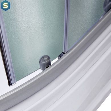 Душевой бокс Lidz Tani SB90x90.SAT.HIGH.FR Frost, Хром матовый, матовый, хром матовый