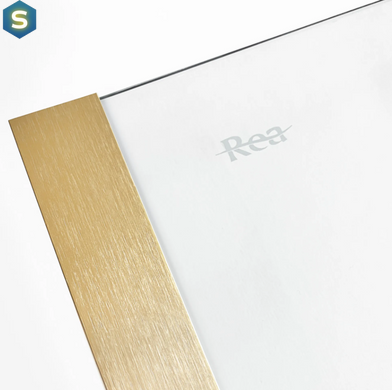 Душевая дверь Rea Montana 120 раздвижная brashed gold KPL-K6388, Универсальная, прозрачный, золотой