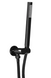 Душевая система Rea Lungo black glossy + BOX скрытого монтажа REA-P4420, Черный матовый