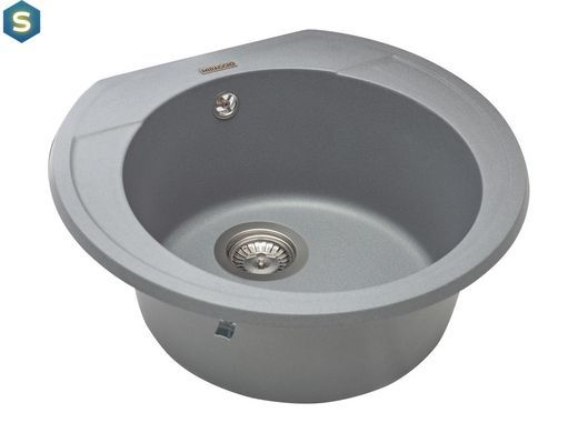 Кухонна мийка гранітна Miraggio Tuluza gray 520x483x204 00210206, Каппучино