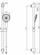 Душевой гарнитур Volle Cascada B70 cepillado bronce 1586.170221