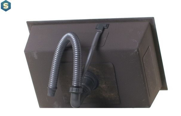 Кухонная мойка из нержавеющей стали черная с PVD покрытием Nett NB-6845, Черный/золото
