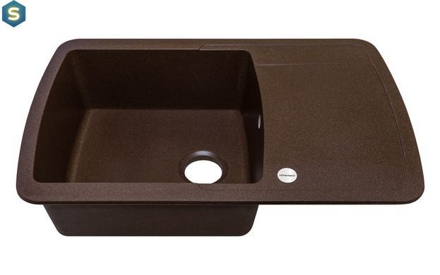 Кухонна мийка Adamant Optimaks 775x495x200 коричневий 527223, Цемент матовий