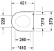 Сидение для унитаза Duravit Starck 3 0063890000, Белый