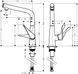 Смеситель кухонный Hansgrohe Metris Select 14883000