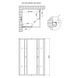 Душова кабіна Lidz Wawel SC90x90.SAT.LOW.GR, скло тоноване 4 мм без піддона, Хром матовий, Універсальна, тонованний
