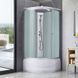 Душевой бокс Lidz Tani SB90x90.SAT.HIGH.FR Frost, Хром матовый, матовый, хром матовый