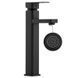 Змішувач для умивальника Yoka Seto 36 black BU.SETO-36-BLK, Черный матовый
