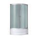 Душевой бокс Lidz Tani SB90x90.SAT.HIGH.FR Frost, Хром матовый, матовый, хром матовый