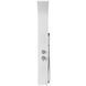 Душова панель Corsan Alto white LED з термостатом A017TWHLED, Хром