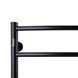 Рушникосушка водяна Unio LD W 500-500-5 BLK Драбинка Дуга чорна, Черный матовый