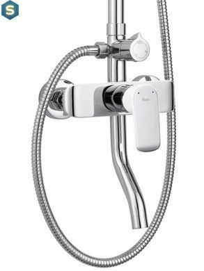Душевая система Rea Bloom хром white с изливом REA-P9527, Хром