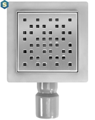 Трап для душа Rea Dots 12x12 nickiel brushed REA-G6202