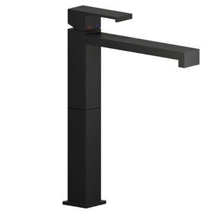 Смеситель для умывальника Nobili Mia высокий 304 мм Velvet black MI102128/2BM, Черный матовый