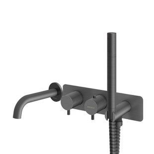 Термостат для ванны Kohlman Axel graphite + BOX скрытого монтажа KPL-QW265AG, Графит