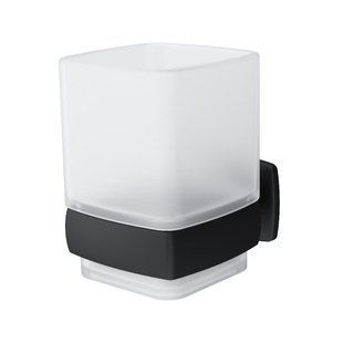 Стакан Am.Pm Gem стеклянный подвесной black A9034322, Черный матовый