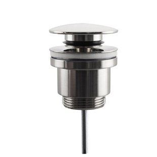 Донный клапан Frap F62-5, автомат, 1 1/4", сатин, Хром матовый