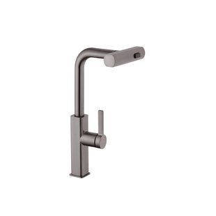 Смеситель для кухни с выдвижным изливом Kroner KRP Edelstahl Klassisch - PVD03918, Графит