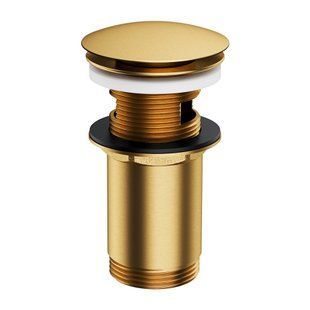 Донный клапан Omnires click-clack brushed gold A706GLB, Золотой