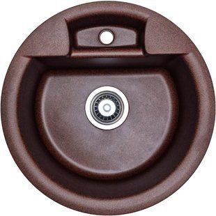 Кухонная мойка Adamant Fine &Oslash;470x190 mokko 197223, Цемент матовый