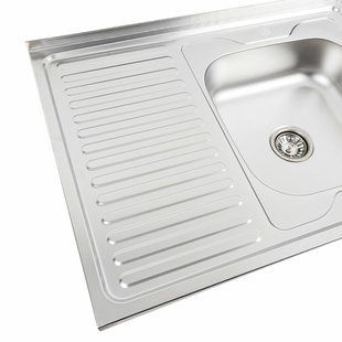Кухонная мойка из нержавеющей стали Valeso 8060 R декор (0,7/160 мм), Decor