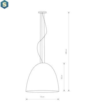 Підвісний світильник Nowodvorski 10320 Egg L E27 5x40W IP20 Bl