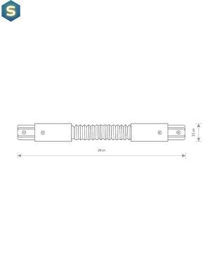 З'єднувач Nowodvorski 8382 Profile flex connector Wh