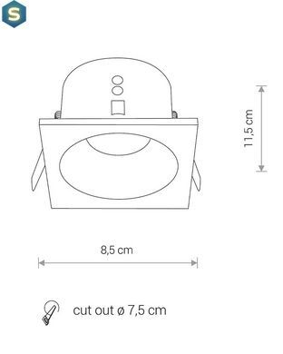 Точковий світильник Nowodvorski 8370 Delta GU10 1x15W IP54 Bl