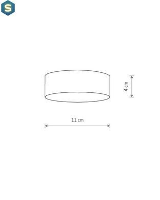 Потолочный светильник Nowodvorski 10415 Lid Round Led 1x15W 4000K 1200Lm IP20 Bl