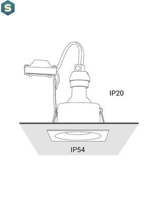 Точковий світильник Nowodvorski 8370 Delta GU10 1x15W IP54 Bl
