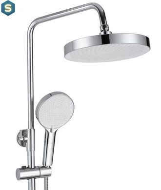Душевая система Rea Bloom хром white с изливом REA-P9527, Хром