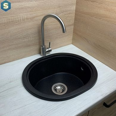 Кухонна мийка Adamant Circum 500x425x180 чорний 622223, Чорний/золото