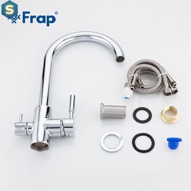 F4352 Змішувач для кухні U з фільтром гайка &Oslash;35 Frap 1/10, Хром