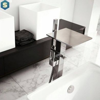 Змішувач для ванни підлоговий Kohlman Nexen chrome QF1165U, Хром